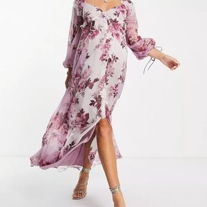 ASOS maternity midi floral dress US 4